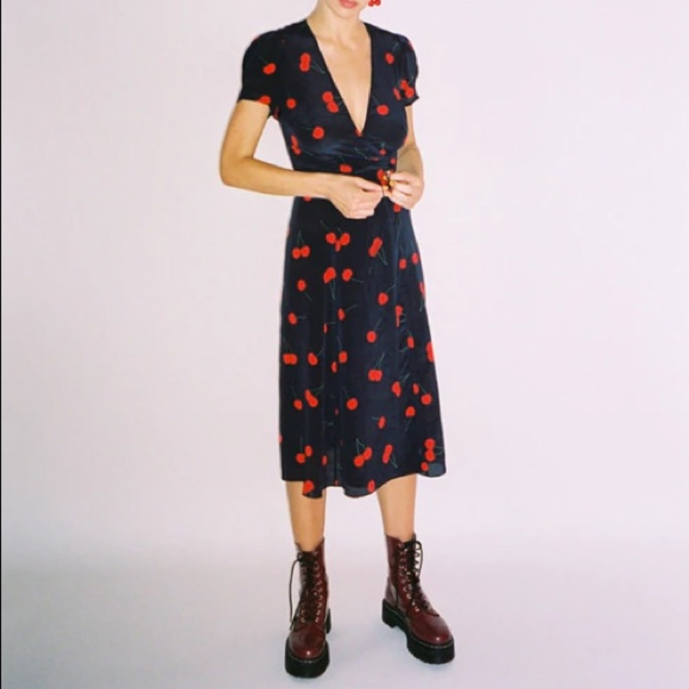 Realisation Par Wild Cherry Wrap Dress